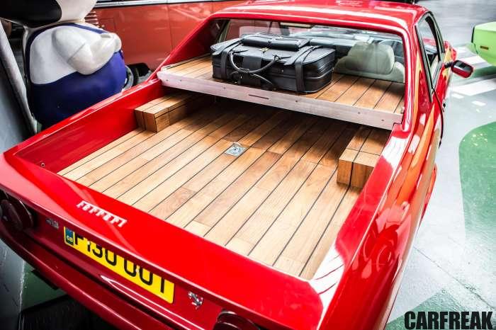 Ferrari pick-up truck created by the London Motor Museum