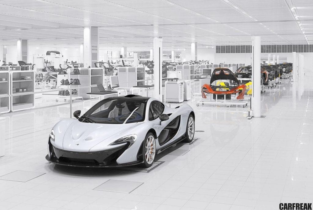 Production line of the McLaren P1