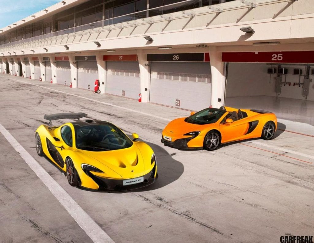 McLaren P1 and 650S Spider