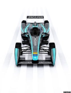 The Jaguar FIA Formula E race car