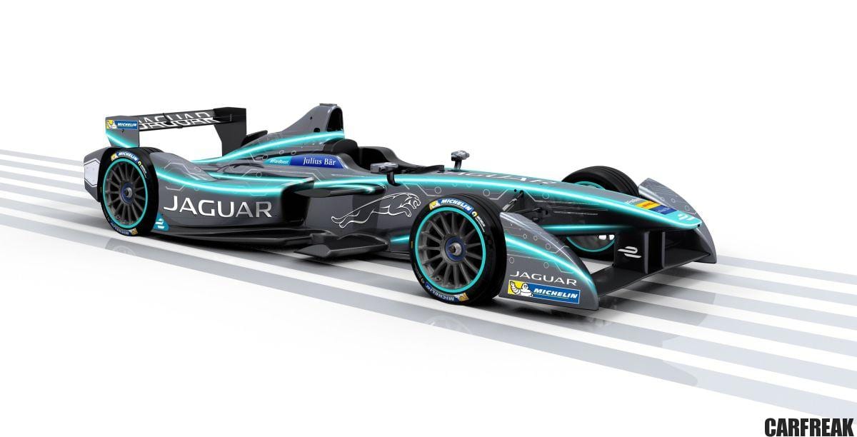 The Jaguar FIA Formula E race car