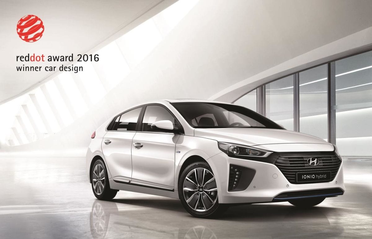 Hyundai IONIQ Wins Prestigious 2016 Red Dot Design Award