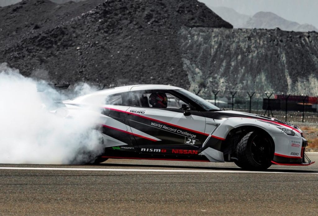 Nissan GT-R Drifting