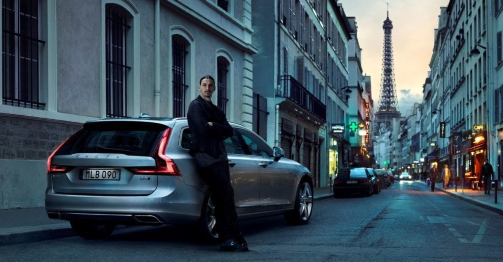 Zlatan Ibrahimović Poses Buy A Volvo V90