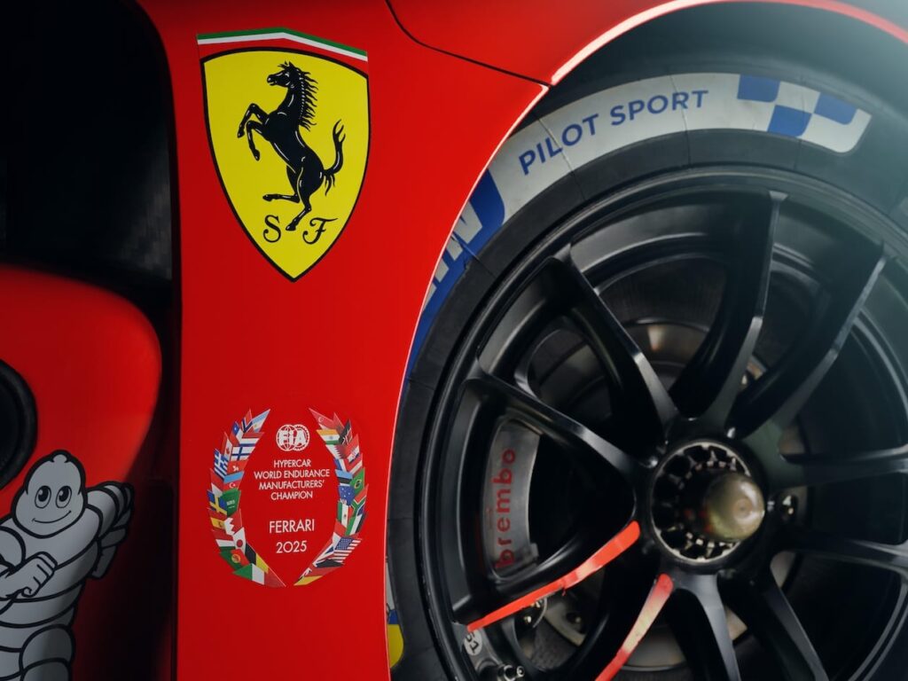2026 Ferrari WEC Livery With FIA World Championship laurels