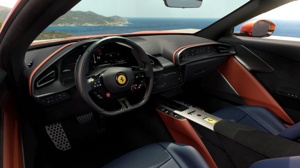 Ferrari Amalfi Spider Rosso Tramonto Interior